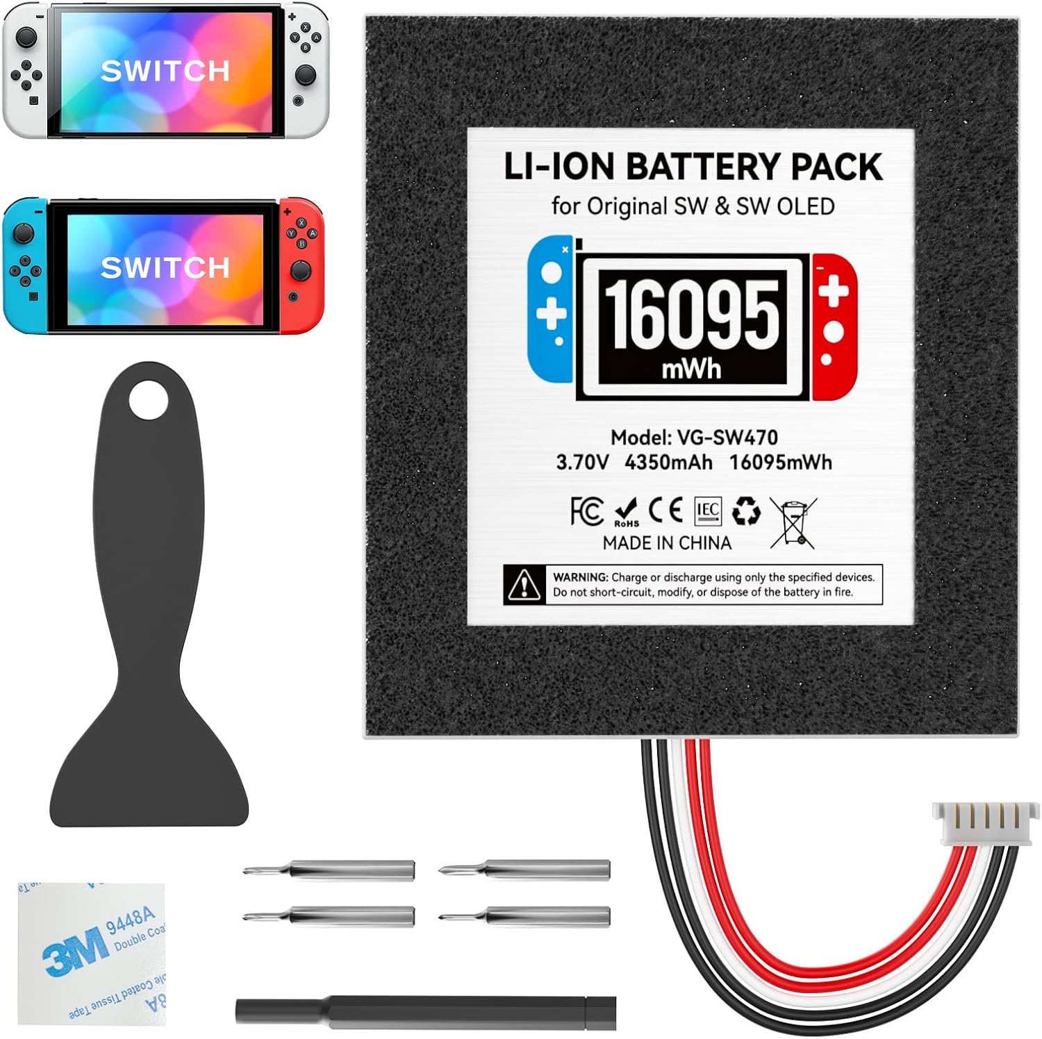 Switch 1 Battery Replacement Kit – oivogaming