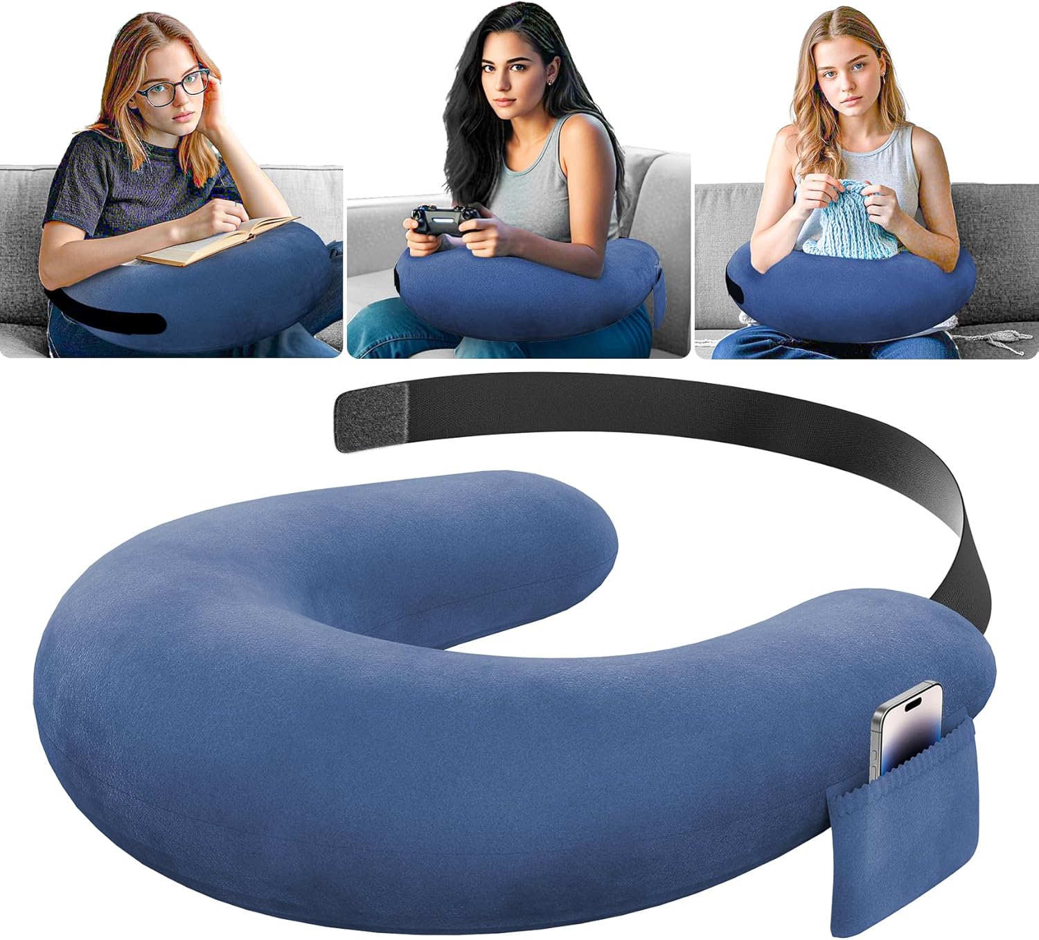 Gaming & Reading Lap Desk Pillow for Sitting on The Bed/Sofa/Floor