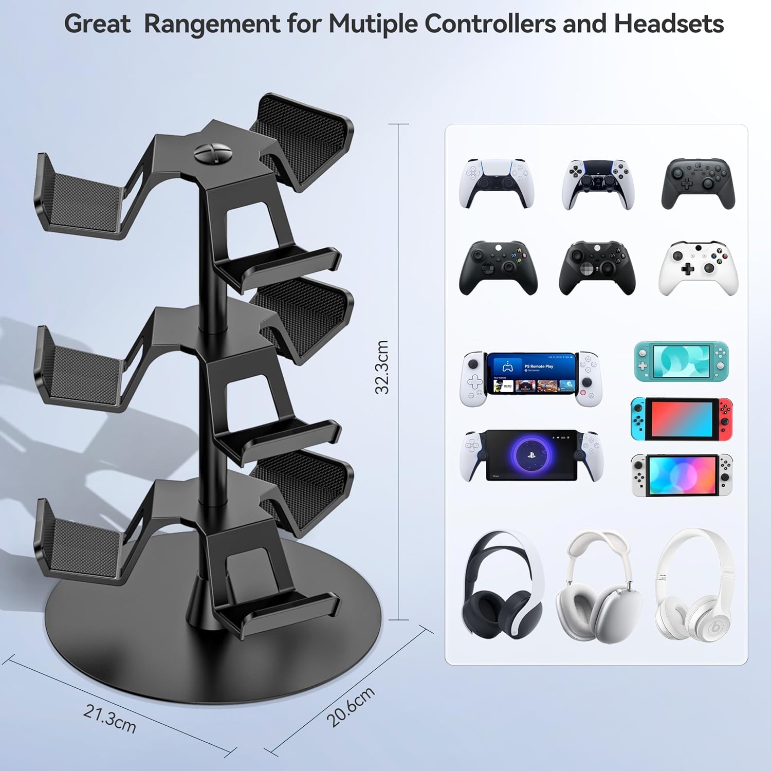 Headset and Gaming Controller Stand