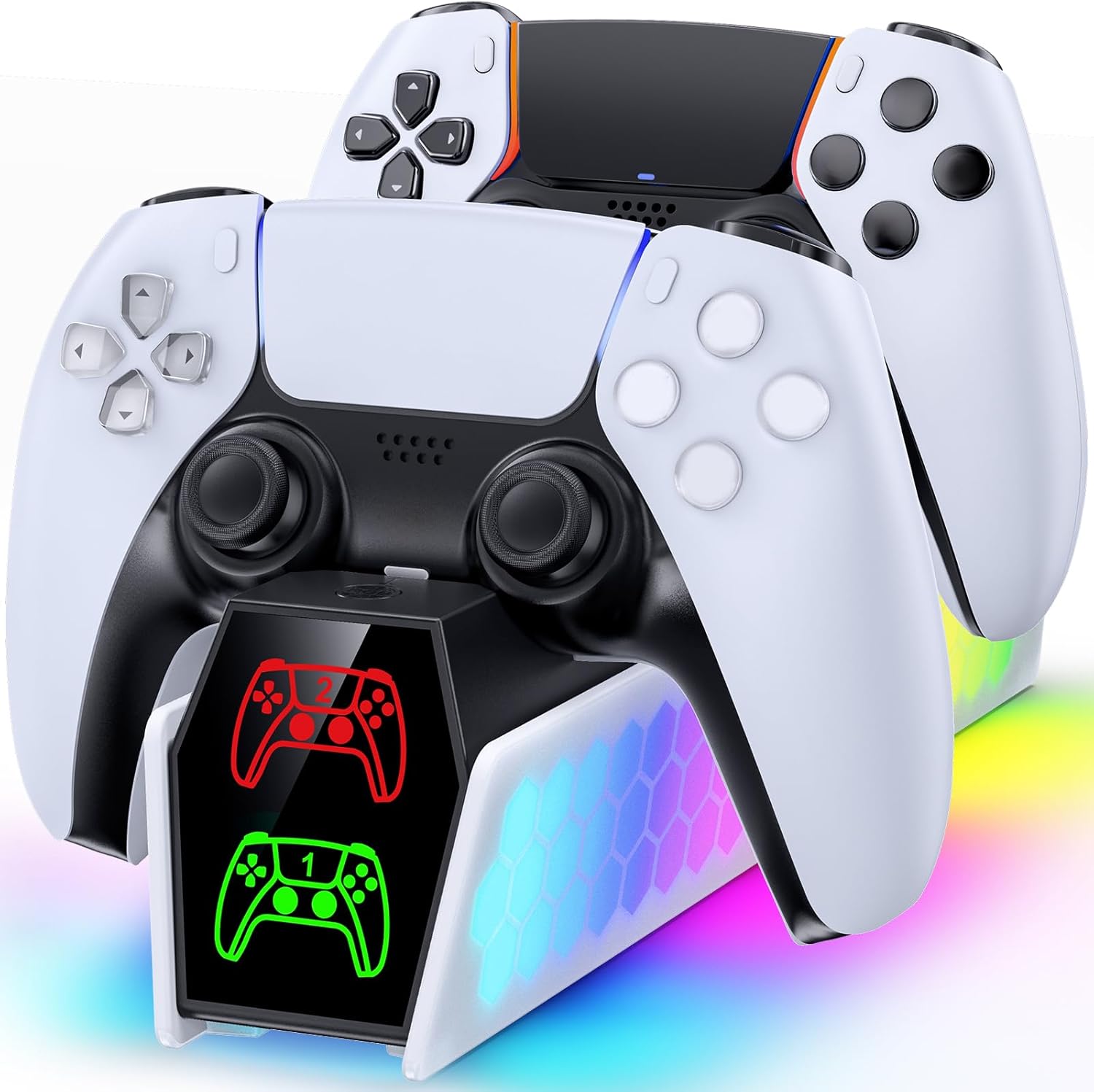 PS5 Controller Charger Station Compatible with DualSense & Edge Controllers