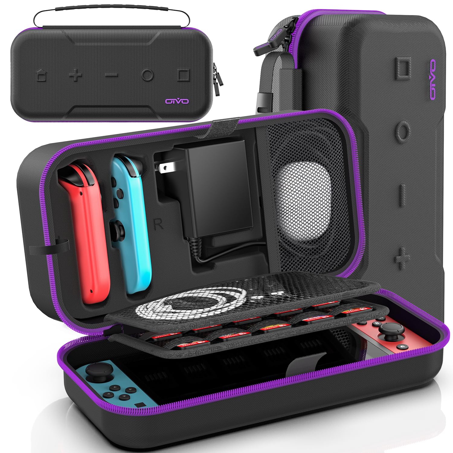 Switch OLED Carrying Case Compatible with Nintendo Switch & OLED