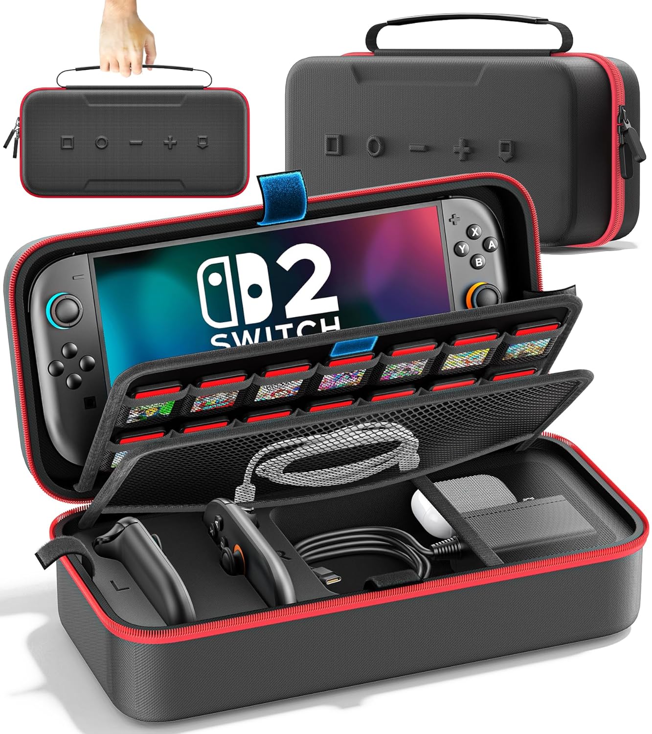 Switch 2 Case Compatible with Nintendo Switch 2 & Original & OLED Version