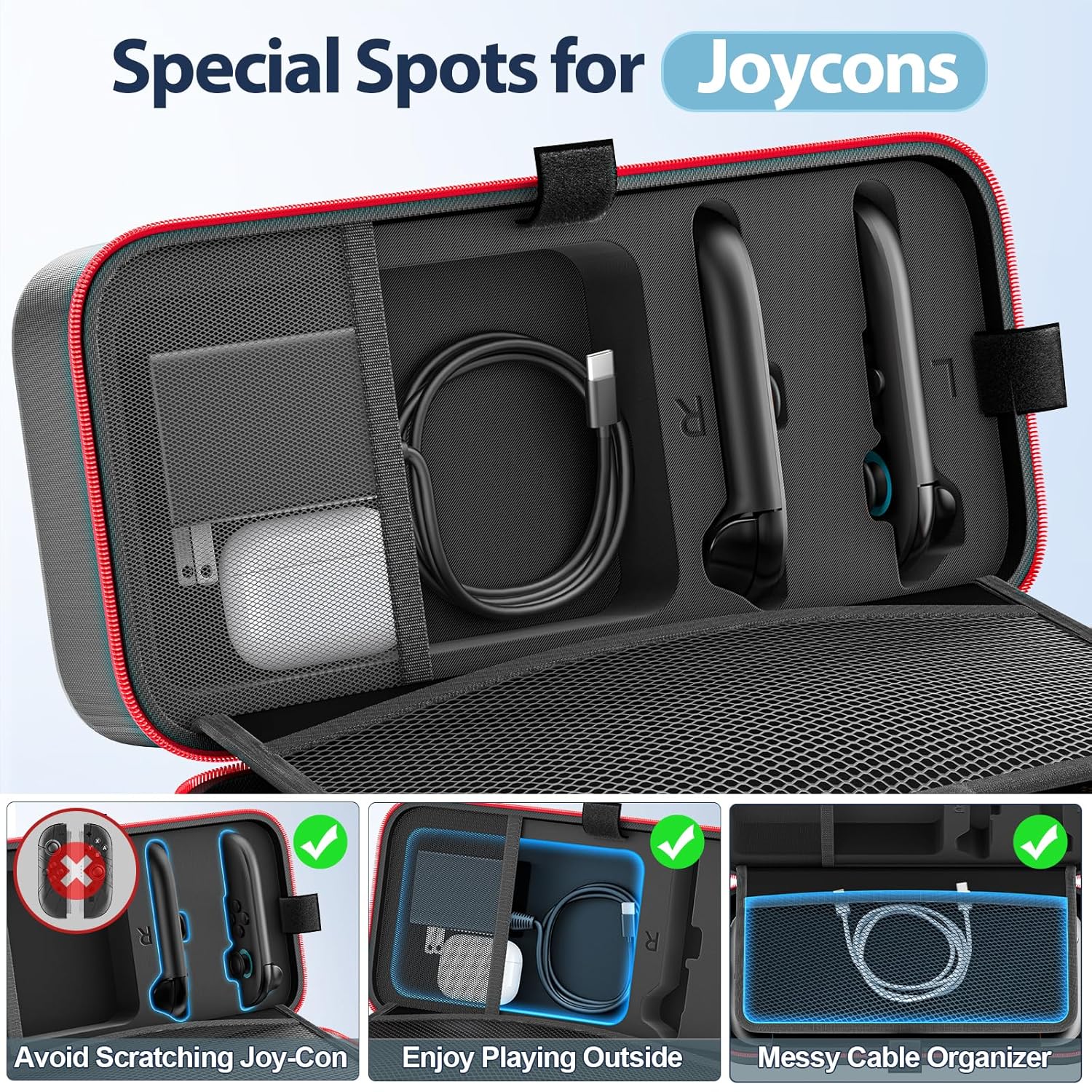 Switch 2 Case Compatible with Nintendo Switch 2 & Original & OLED Version