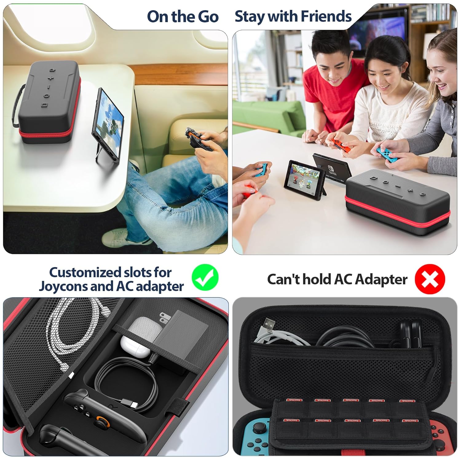 Switch 2 Case Compatible with Nintendo Switch 2 & Original & OLED Version