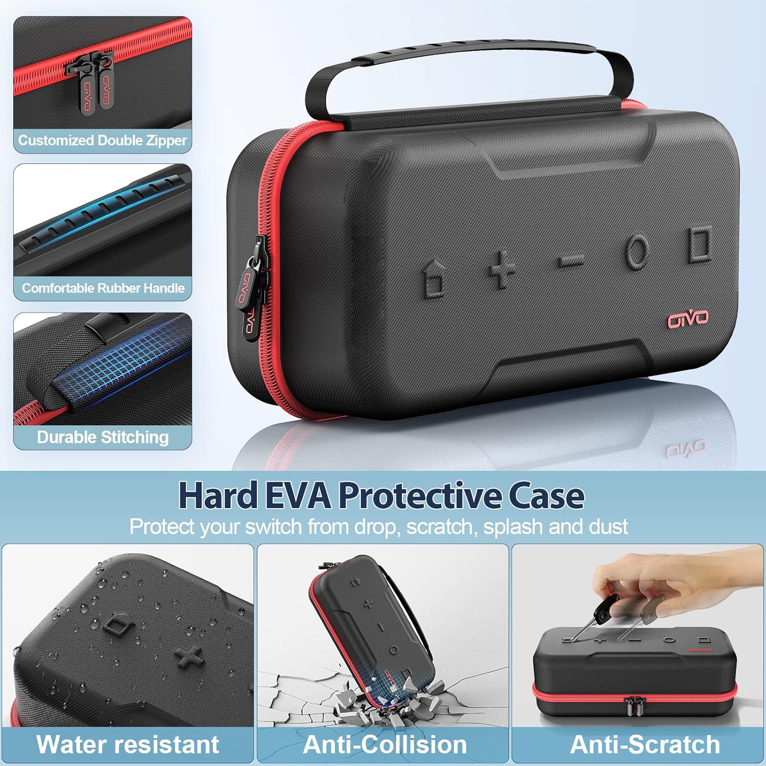 Switch OLED Carrying Case Compatible with Nintendo Switch & OLED