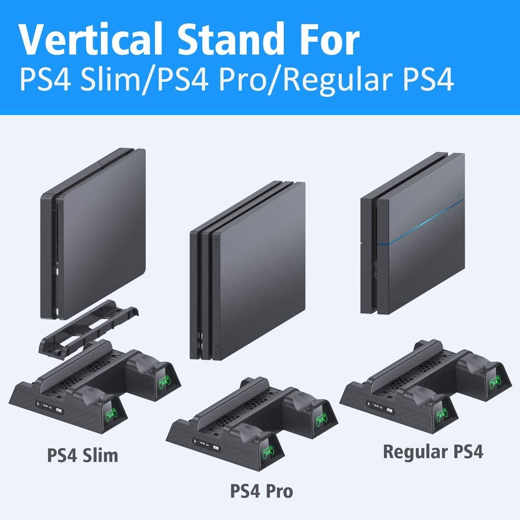 Regular PS4/ PS4 Slim/ PS4 Pro Controller Charger Cooling stand