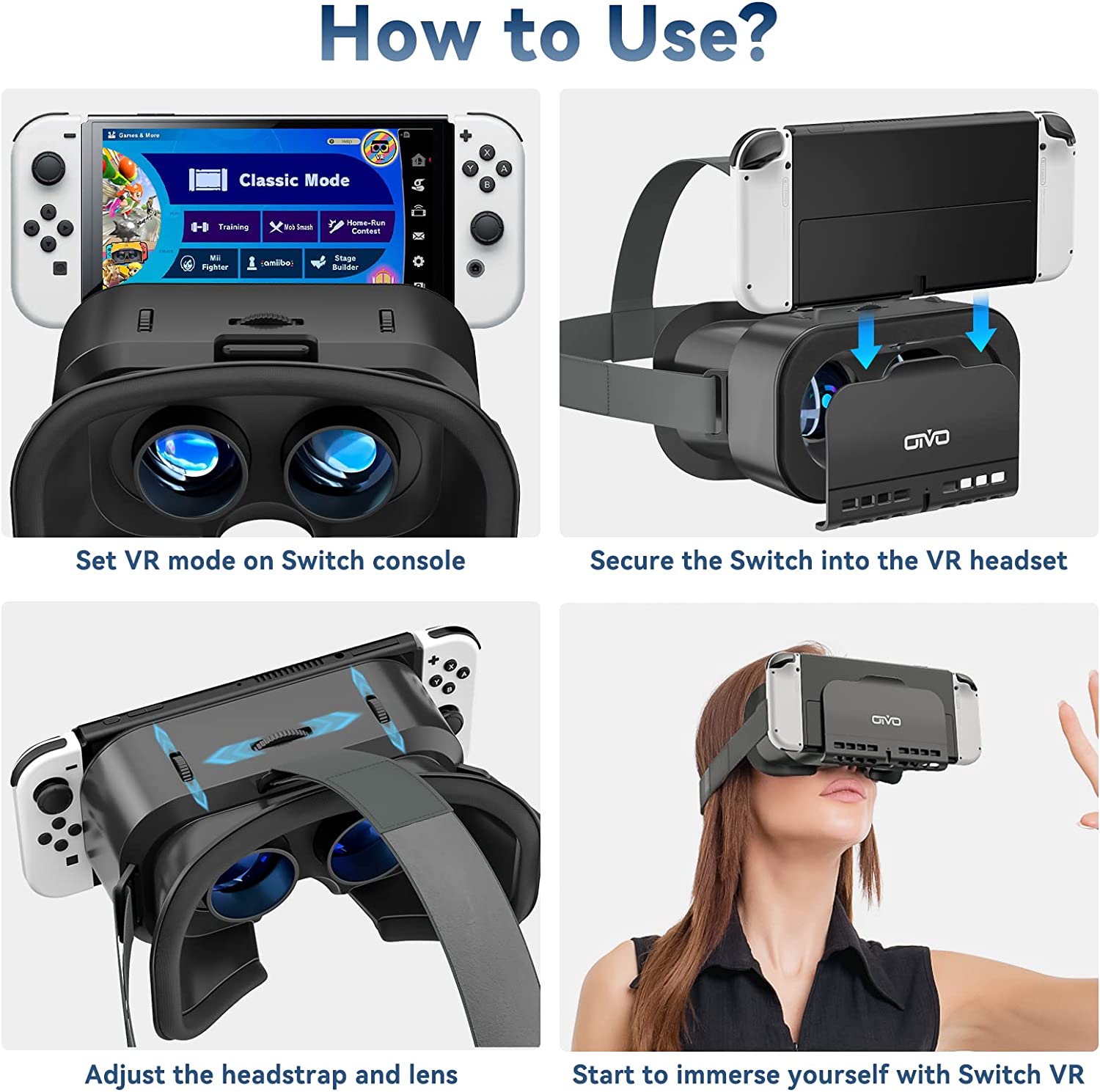 VR Headset Compatible with Nintendo Switch & Nintendo Switch OLED