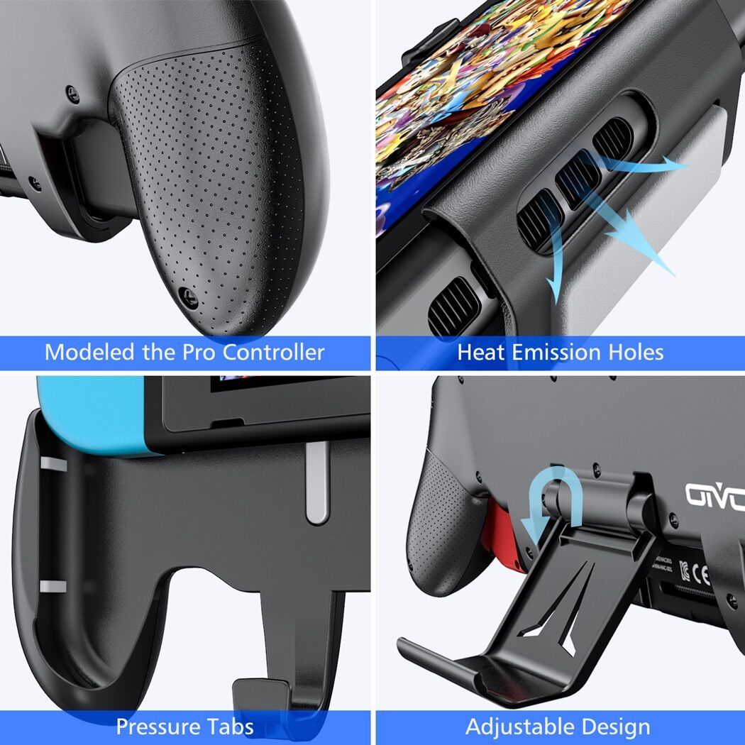 OIVO Switch Pro Grip with Upgraded Adjustable Stand 